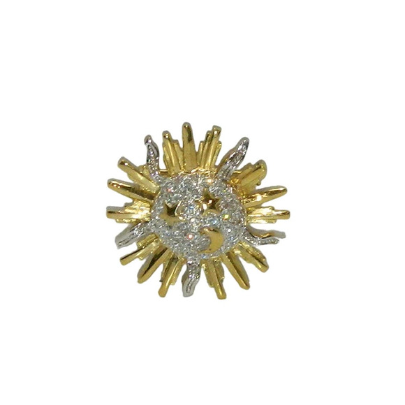 Charmelle Sunburst Earrings and Brooch Set - Picture 5 of 10